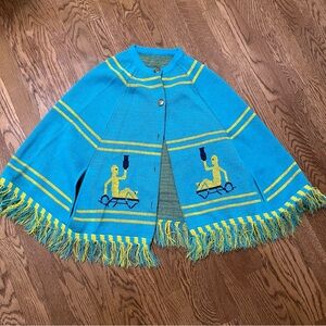 Kids Woven Poncho
